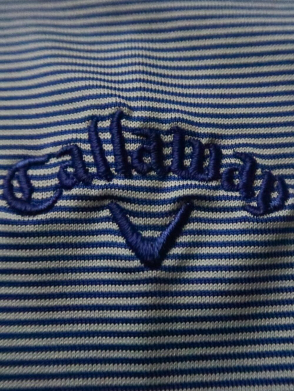 Callaway Opti-Dri Blue Pinstriped Stretch Polo (3X) ⛳️ ⛳️ ⛳️